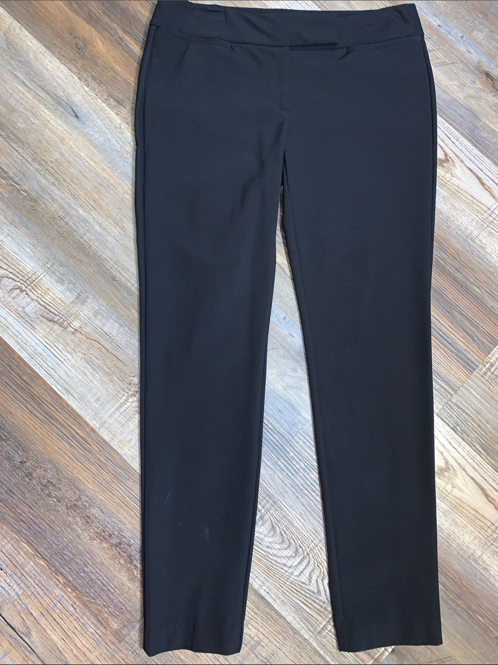 Ann Taylor Black Straight-Leg Ponte Pants
